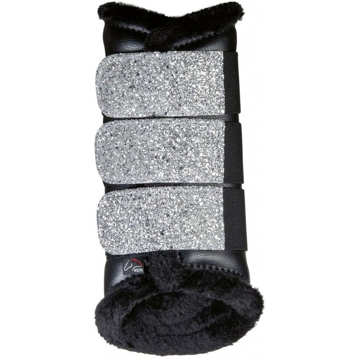 2022 HKM Sparkle Brushing Boots 13345 - Black / Silver